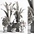 Sleek Indoor Plant Set 06 3D model small image 6