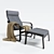 Cozy & Stylish POÄNG Armchair 3D model small image 3