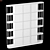 Elegant Glass Door Shelving 3D model small image 2