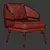 Sleek and Stylish Billy Armchair 3D model small image 5