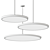 Sleek Circular Pendant Lamp 3D model small image 2