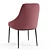 Velvet Dining Chairs Set 3D model small image 4