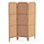 Ria Rattan Room Divider: Boho-Inspired and Functional 3D model small image 1