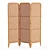 Ria Rattan Room Divider: Boho-Inspired and Functional 3D model small image 2