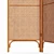 Ria Rattan Room Divider: Boho-Inspired and Functional 3D model small image 5