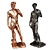 Copper Black Tall-Edged David 3D model small image 1