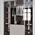 Elegant Tall Wardrobe 3D model small image 4