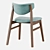 RAGNAR Stool: Stylish Fabric and Wood Chair 3D model small image 5
