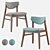 RAGNAR Stool: Stylish Fabric and Wood Chair 3D model small image 7
