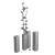 Wildflower Vases: Chic Rectangular Designs 3D model small image 2