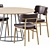 Stylish Illa Table and Marlen Chair 3D model small image 4