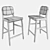 Sleek Capo Bar Stool 3D model small image 2