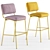 Contemporary Sixty Barchair - Connubia Calligaris 3D model small image 3