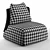 Elegant Arflex Butterfly Chair 3D model small image 1