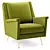 Carlo Mid-Century Chair: Stylish and Functional 3D model small image 1