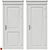 Timeless Elegance: Classic Door Set 3D model small image 1