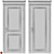 Timeless Elegance: Classic Door Set 3D model small image 2