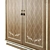 Elegant Brushed Wardrobe 3D model small image 2