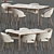 Elegant 2012 Dining Set 3D model small image 1