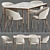 Elegant 2012 Dining Set 3D model small image 2