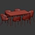 Elegant 2012 Dining Set 3D model small image 6