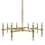 Title: Satin Brass 16-Light Chandelier 3D model small image 3