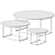 Sleek Marble Outdoor Table 3D model small image 2