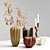 Elegant Vase Set with Candlestick 3D model small image 2