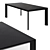 Tremol Design Table: Charcoal Veneer Inlaid, 225x100x75cm 3D model small image 1