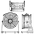Powerful 1/3 HP Industrial Air Mover 3D model small image 7