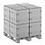 Palletized Cardboard Boxes: Efficient Storage Solution 3D model small image 4