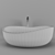 Stylish Oval Stone Resin Vessel 3D model small image 6