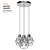 Modern Triple Pendant Lamp with Nickel Finish 3D model small image 1