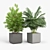 Modern Gray Rectangular Planter 3D model small image 6