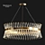 Elegant Margaux Crystal Chandelier 3D model small image 1