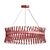 Elegant Margaux Crystal Chandelier 3D model small image 2
