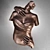 Elegant Torso Sculpture Sconce 3D model small image 6