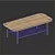 Modern White Oak Coffee Table 3D model small image 5