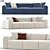 Modern Riff Sofa: Versatile Elegance 3D model small image 1