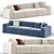 Modern Riff Sofa: Versatile Elegance 3D model small image 2