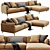 Elegant Ditre Krisby Chaise: Modern Comfort for Your Lounge 3D model small image 2