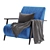 Marthan Home Armchair: Modern Comfort in Every Detail 3D model small image 1