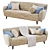 Sleek Scandi Sofa: Eichholtz Svante 3D model small image 1