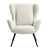 Modernized West Elm Otto Chair 3D model small image 2