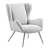 Modernized West Elm Otto Chair 3D model small image 3