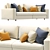 Elegant Prostoria Classic Sofa 3D model small image 3
