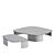 Elegant Poliform KOISHI Coffee Tables Set 3D model small image 5