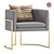 Cazarina's Las Vegas Armchair: Sleek and Stylish 3D model small image 1