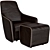 Modern Armchair Design by Norman Foster 3D model small image 2