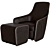 Modern Armchair Design by Norman Foster 3D model small image 3